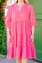 Farmer's Market Cutie Dress, Hot Pink