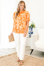Feel It In The Air Top, Orange