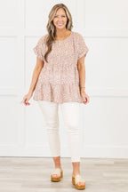 Feeling Accomplished Top, Taupe