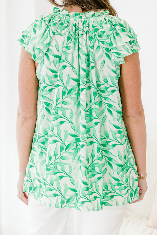 Feeling Like A Star Top, Green