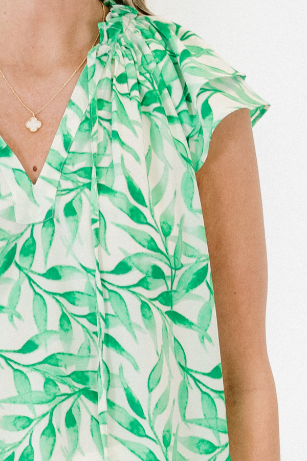 Feeling Like A Star Top, Green
