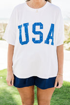 Feeling Patriotic Top, Off White