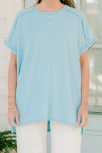 Feeling Refreshed Top, Blue
