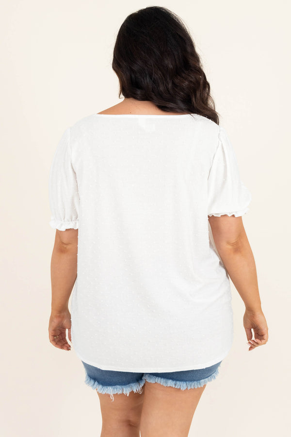 Feeling Ruched Top, Off-White