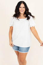 Feeling Ruched Top, Off-White