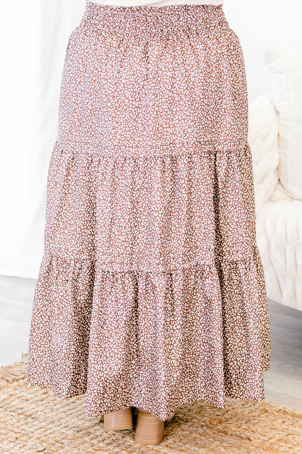 Ferocious Love Skirt, Brown