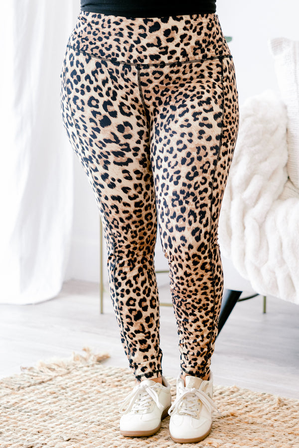 Fiercely On Point Leggings, Brown