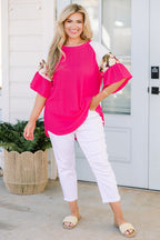 Filled With Happiness Top, Fuchsia