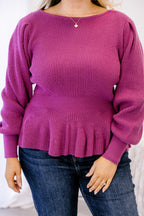 Final Notice Sweater, Magenta