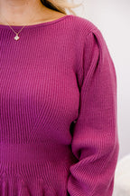 Final Notice Sweater, Magenta