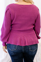 Final Notice Sweater, Magenta