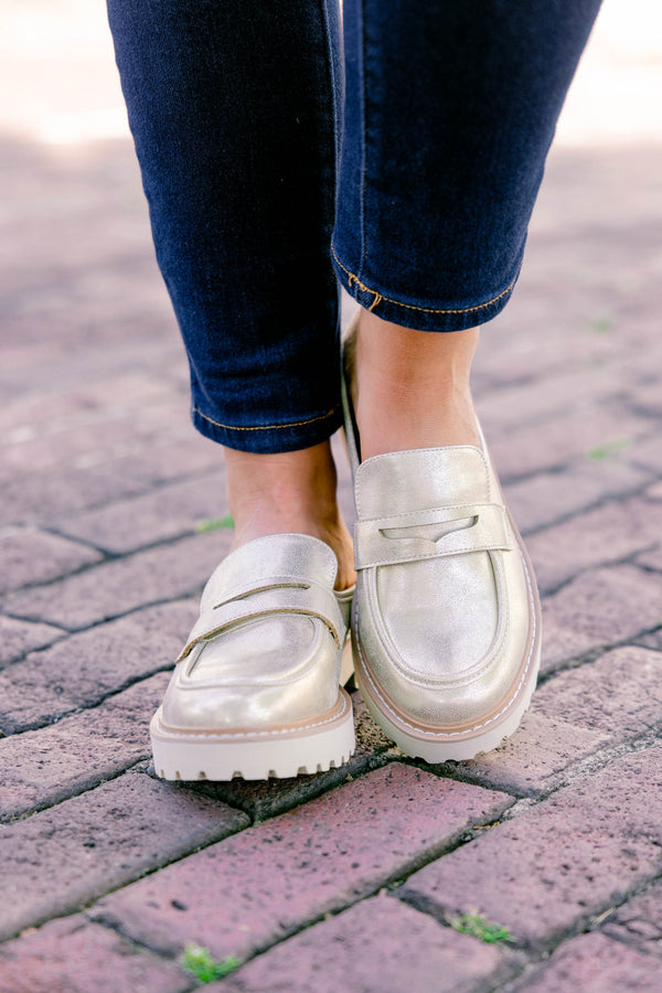 Fire For You Loafers, Gold