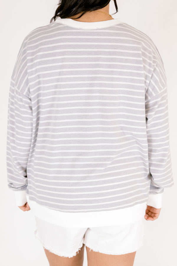 Fireside Feels Pullover, Heather Grey