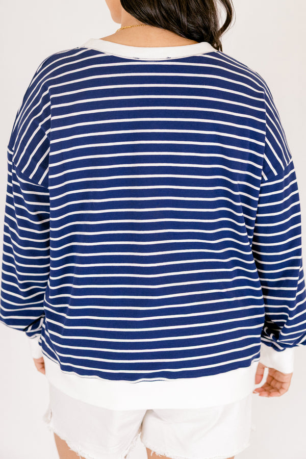 Fireside Feels Pullover, Navy