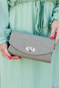 First Class Only Handbag, Taupe