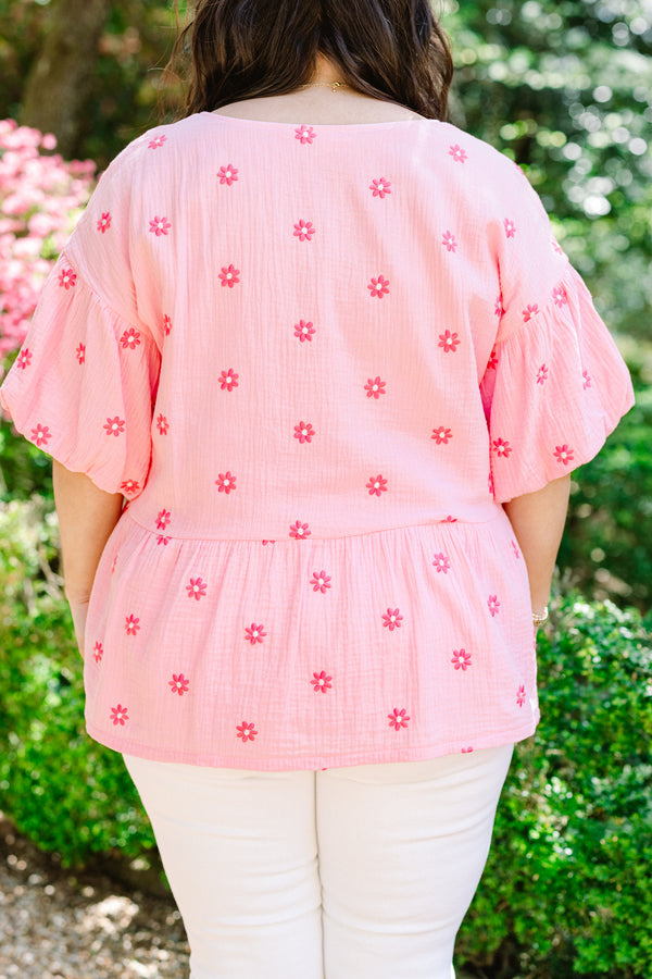 First Glance Top, Pink