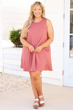 Flirty At Heart Dress, Rose
