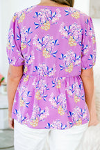 Flowers For Days Top, Purple