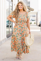 Flowers From The Garden Dress, Peach