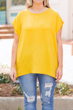 Fluttering Love Top, Yellow