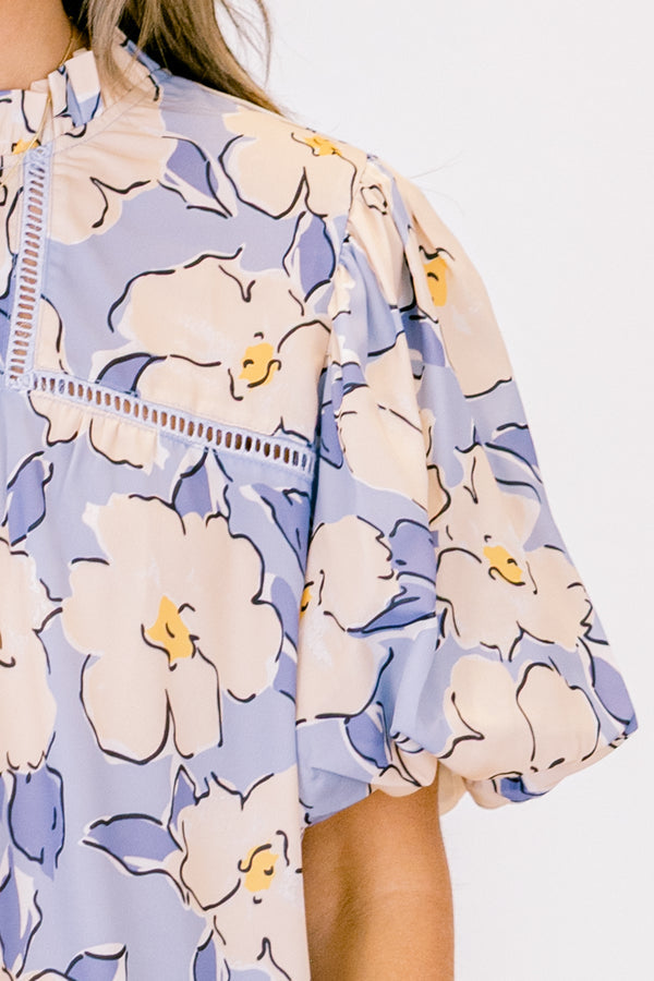 Focusing On Myself Top, Periwinkle
