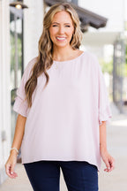 Follow The Love Top, Light Pink