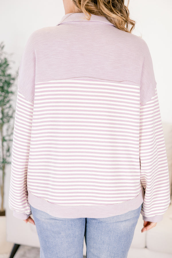 Forever Charming Pullover, Lavender