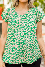 Found In Nature Top, Kelly Green