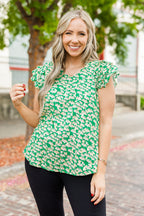 Found In Nature Top, Kelly Green