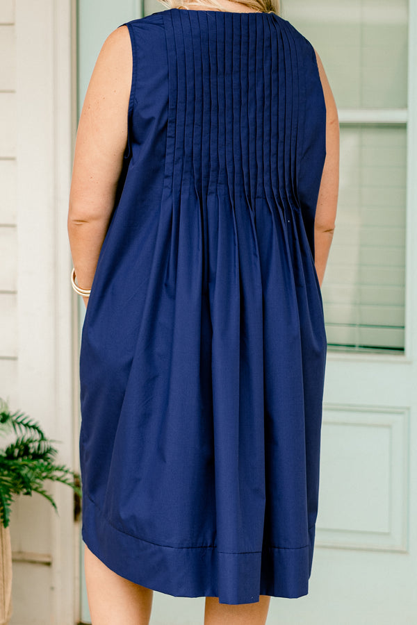 Fresh Horizon Dress, Navy