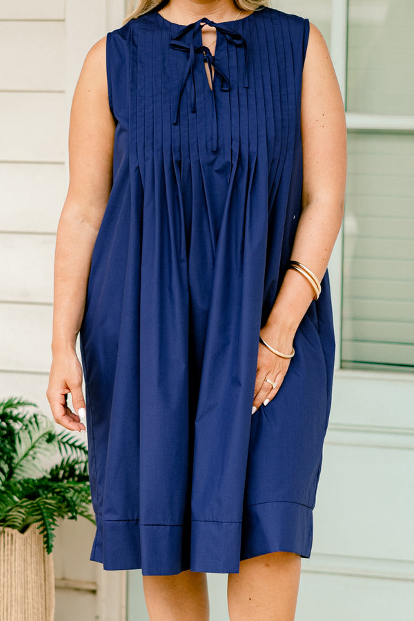 Fresh Horizon Dress, Navy