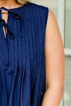 Fresh Horizon Dress, Navy