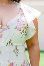 Verspieltes Landkleid, Creme