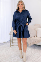 From Here On Dress, Navy