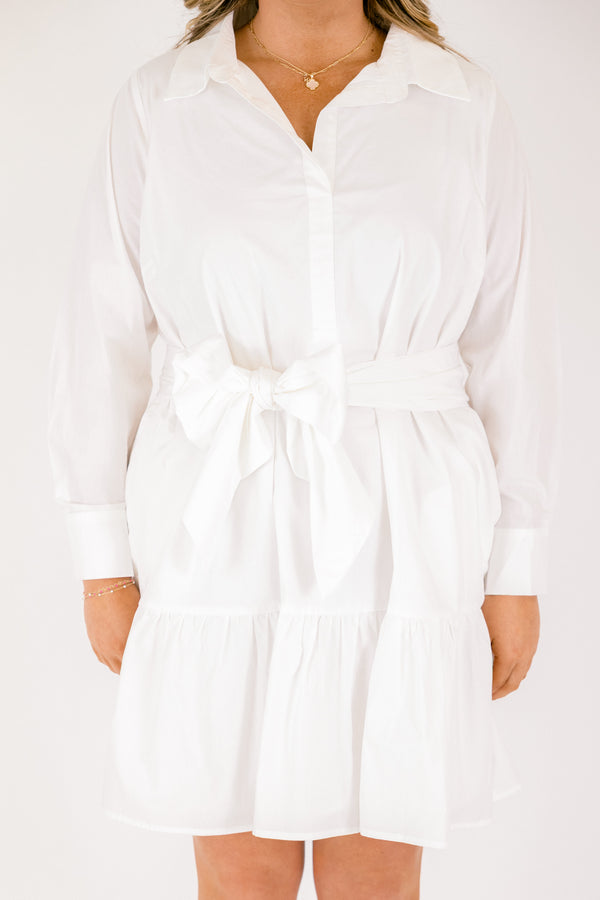 From Here On Dress, White