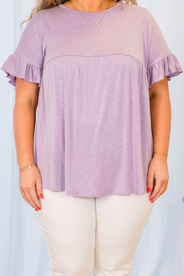 Frozen In Time Top, Lavender