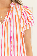 Fun At The Fair Top, Magenta-Orange