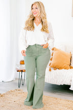 Garden Clovers Jeans, Olive