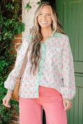 Garden Time Top, Ivory-Pink