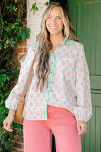 Garden Time Top, Ivory-Pink