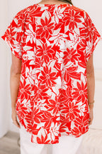 Garden View Top, Red