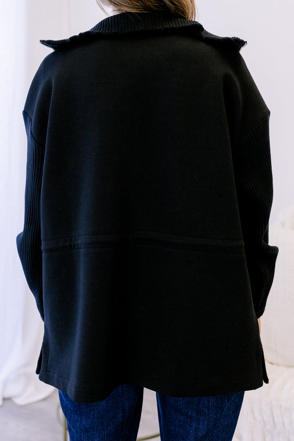 Gather Around The Fire Jacke, Schwarz
