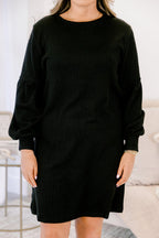 Gather What Matters Dress, Black