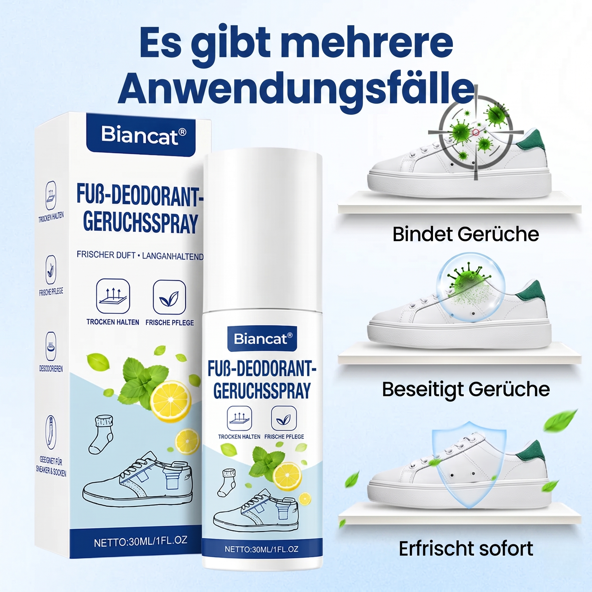 Biancat® Fußdeodorant-Spray