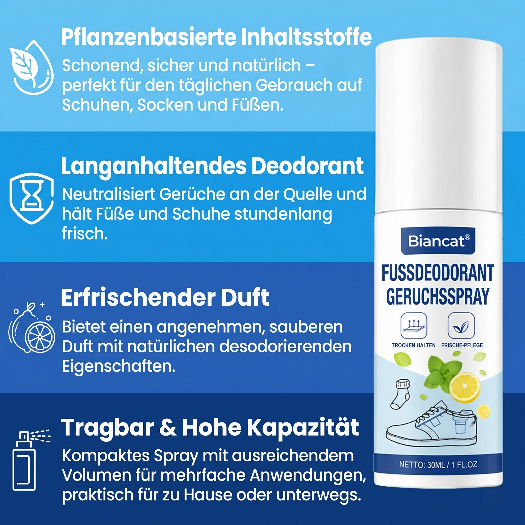 Biancat® Fußdeodorant-Spray