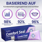 🔥 Timilk® Comfort Seal Pro Haftcreme für Zahnprothesen 🦷💜 FDA-zertifiziert (Klinisch getestet: 96 Stunden Halt für sicheren, komfortablen und zinkfreien Sitz der Zahnprothese)
