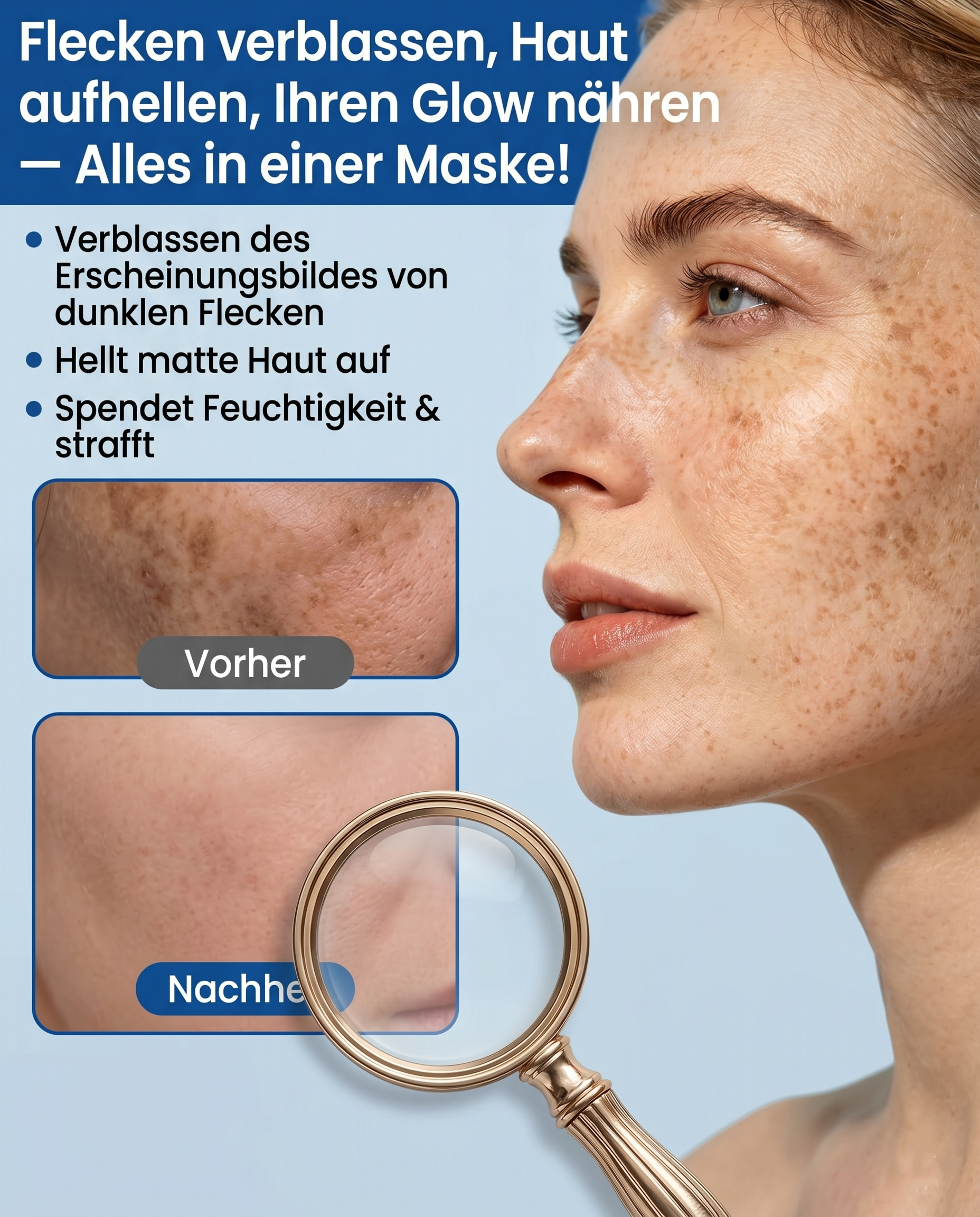 LYW® Niacinamid Tuchmasken zur Hautaufhellung & gegen Pigmentflecken – Original aus Japan