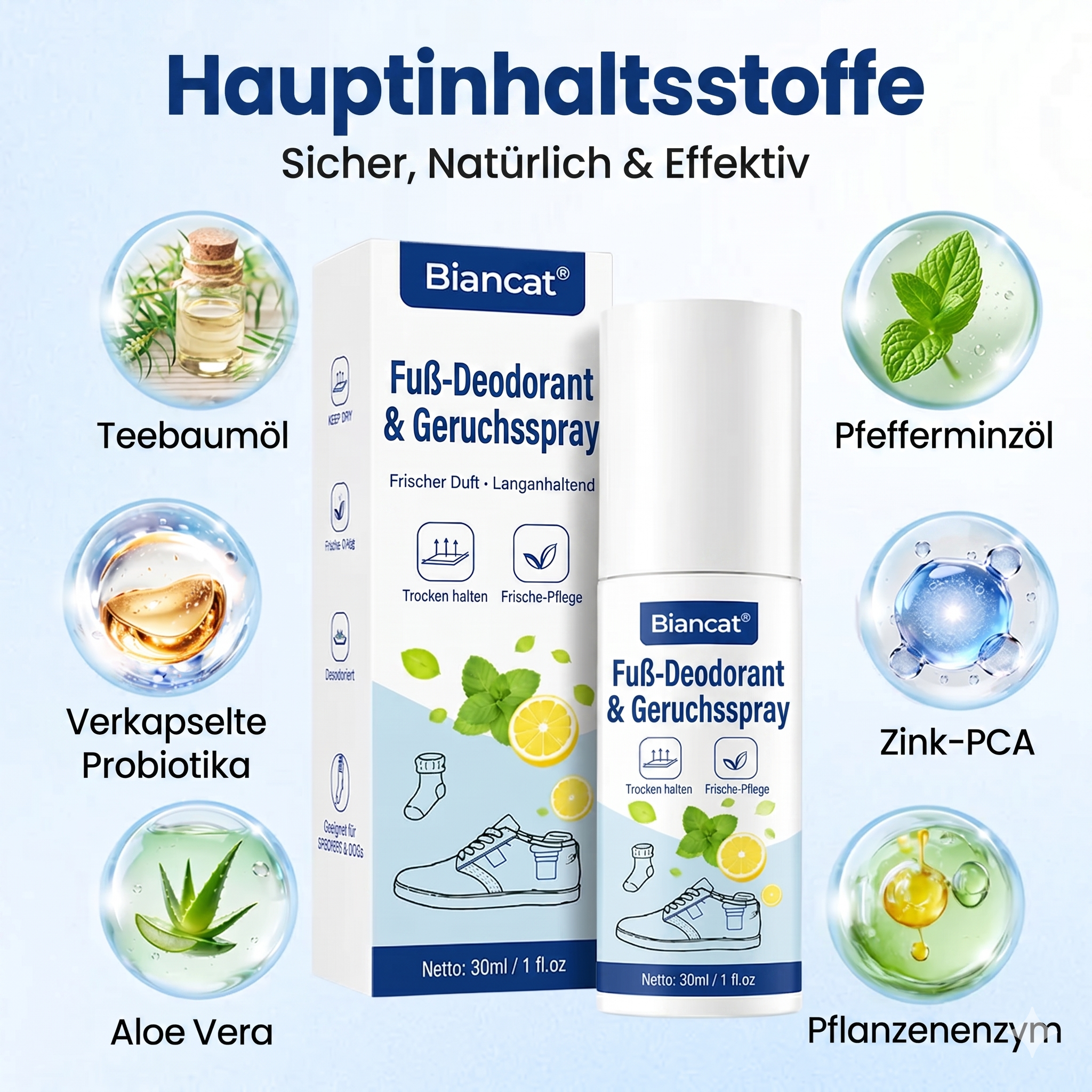 Biancat® Fußdeodorant-Spray