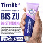 🔥 Timilk® Comfort Seal Pro Haftcreme für Zahnprothesen 🦷💜 FDA-zertifiziert (Klinisch getestet: 96 Stunden Halt für sicheren, komfortablen und zinkfreien Sitz der Zahnprothese)
