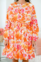 Kleid „Sanftes Herz“, Orange
